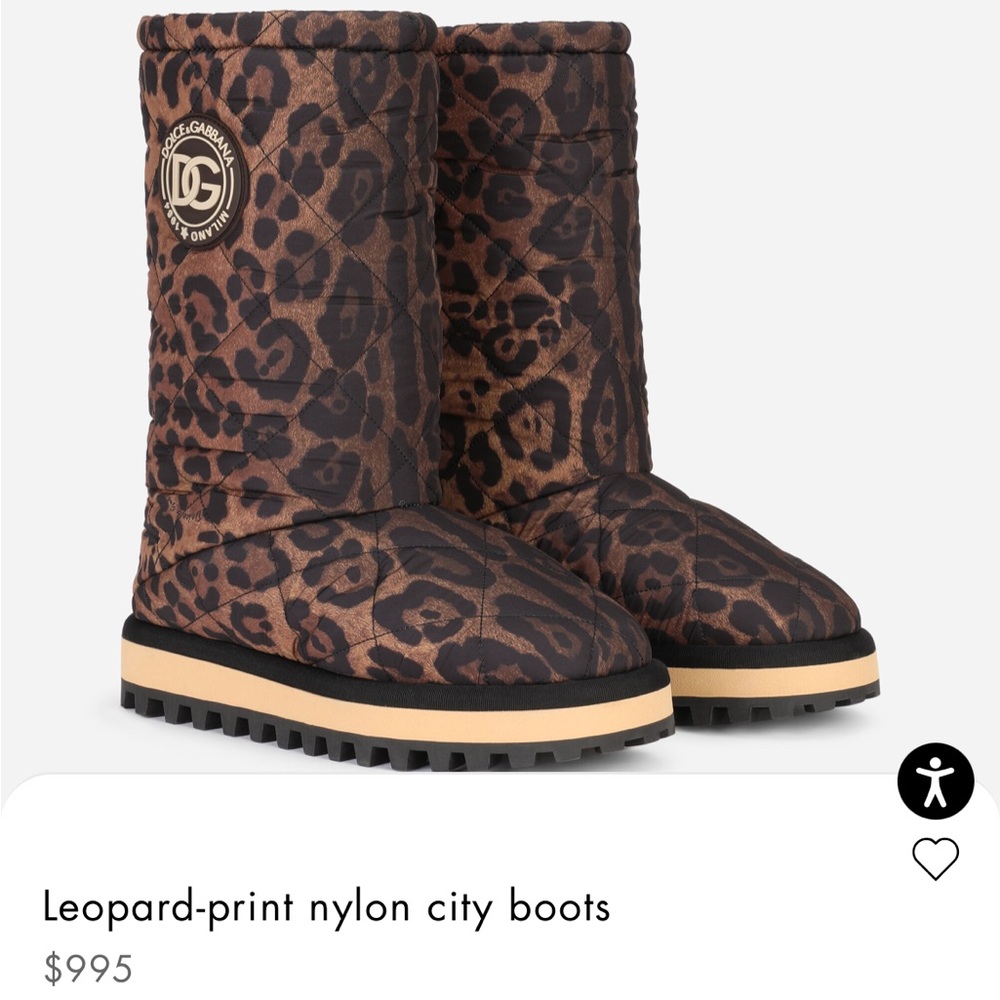 Dolce and Gabbana snow boots.